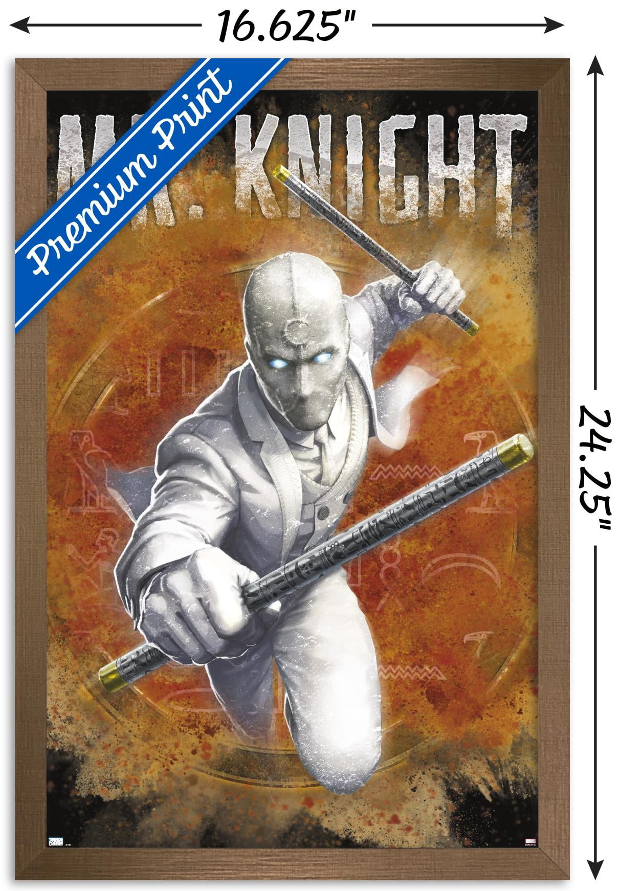Marvel Moon Knight - Mr. Knight Wall Poster, 14.725" x 22.375" Framed