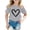 Grey, variant on Hiijoy Toddler Girls Casual Graphic T-Shirt Heart Print Short Sleeve T Shirt, Sizes 1-14