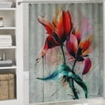 thumbnail image 6 of Autua Flowers Wall Anton Graff Shower Curtain for Bathroom Decoration with Hooks 69"x72, 6 of 7