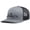 Heather Grey/Black, variant on Mens Christian Hat Heartbeat Cross Embroidered Mesh Back Trucker Hat, Black/Charcoal