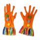 thumbnail image 3 of Guantes de payaso para Halloween, regalo divertido y adorable para fiestas navideñas, ideales para juegos de rol. Naranja, 3 of 9