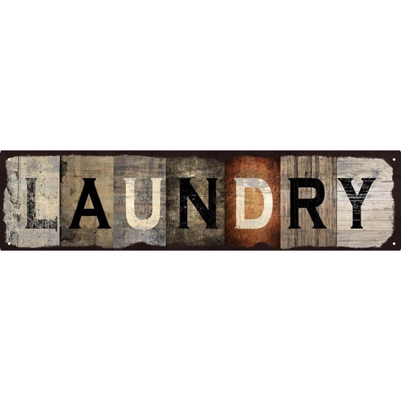 Vintage Tin Sign Retro Metal Laundry Signs for Home Decor Stylish Wall Art Plaques Ideal Gift for Home Bathroom Kitchen and Gothic Wall Decor in Every Room 4"x16"