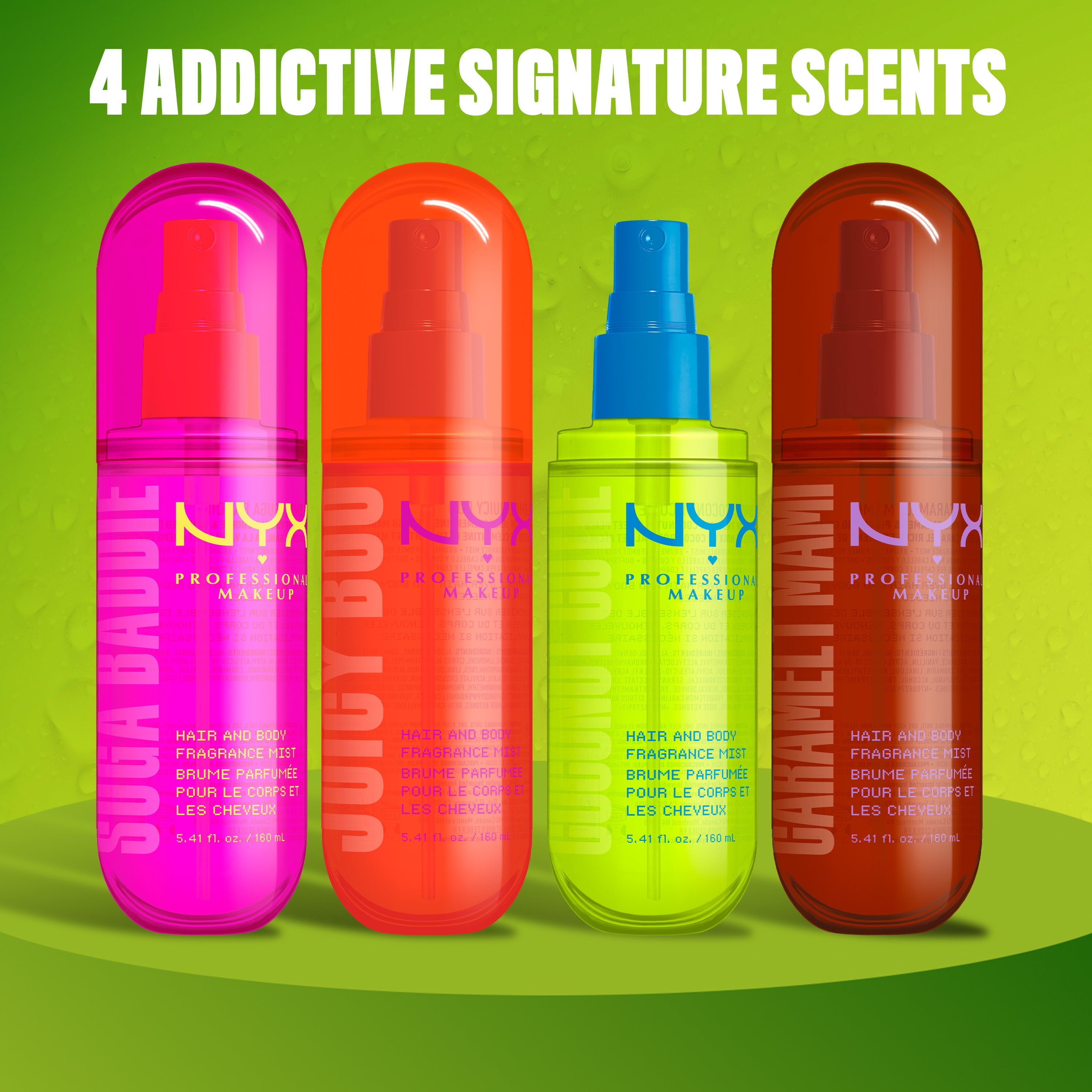 NYX Professional Makeup Fat Oil Vanilla Whipped Cream Body Spray Hair Mist, Suga Baddie, 5.4 fl oz