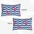 thumbnail image 4 of Fotbe Nautical Anchors Pillow Cases - Envelope Closure - Luxury, Extra Soft, Cooling Pillow Covers - Wrinkle, Fade, Stain Resistant-14"x20", 4 of 9