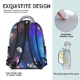 thumbnail image 4 of Outer Space Galaxy Students Backpack Nebula Celestial Space Design, Durable and Comfortable School Bag for Student and Student, 4 of 6