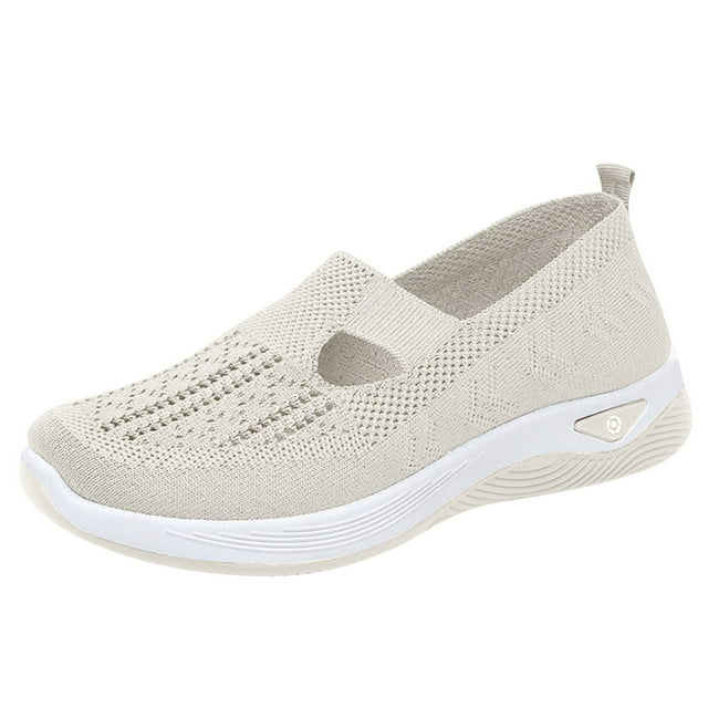 Chaussures Décontractées pour Femmes - Chaussures Décontractées pour l'Automne Chaussures de Bureau Décontractées pour Femmes Automne et Hiver Chaussures Décontractées Souples pour Femmes à Enfiler Chaussures Décontractées à Talons Plats Décontractées