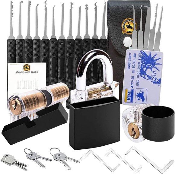 Solid Brass Door Knocker 2025 Latest Upgraded Version Pick Stainless Kit with Same Keys of 40mm Picking Wide Body 2 inch Long Anti Rust Lock Set Key Keyed Alike Set Locker Solid Brass GH17