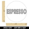thumbnail image 2 of Espresso Coffee Fun Text Self-Inking Rubber Stamp Ink Stamper - Fuchsia Ink - Medium 1 Inch, 2 of 7