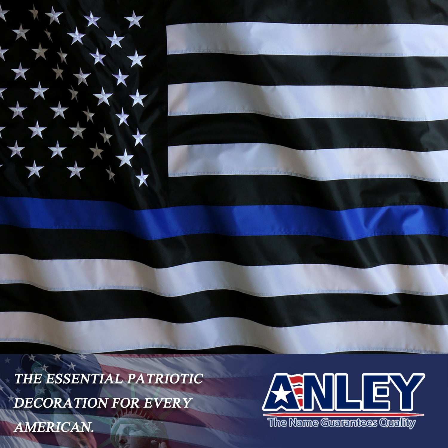 USA American Flag Police Honor Law Enforcement 2 Pack 3x5 Foot Thin Blue Line 