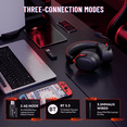 thumbnail image 4 of ATTACK SHARK L30PRO Wireless Gaming Headset,7.1 Surround Sound, 50mm Drivers,20ms Low Latency,Detachable Noise-Canceling Microphone, Aluminum Alloy Frame,Quad-Mode Connectivity, 4 of 10