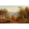 thumbnail image 3 of Charles W. Knapp 24x16 Black Modern Framed Museum Art Print Titled - Autumn in the Catskills (1864), 3 of 5