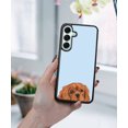 thumbnail image 5 of WIRESTER Shockproof Soft Rubber Cover Case for Samsung Galaxy A16 5G 6.7", Animal Ruby Cavalier King Charles Spaniel Dog (S2) On Light Blue Background, 5 of 5