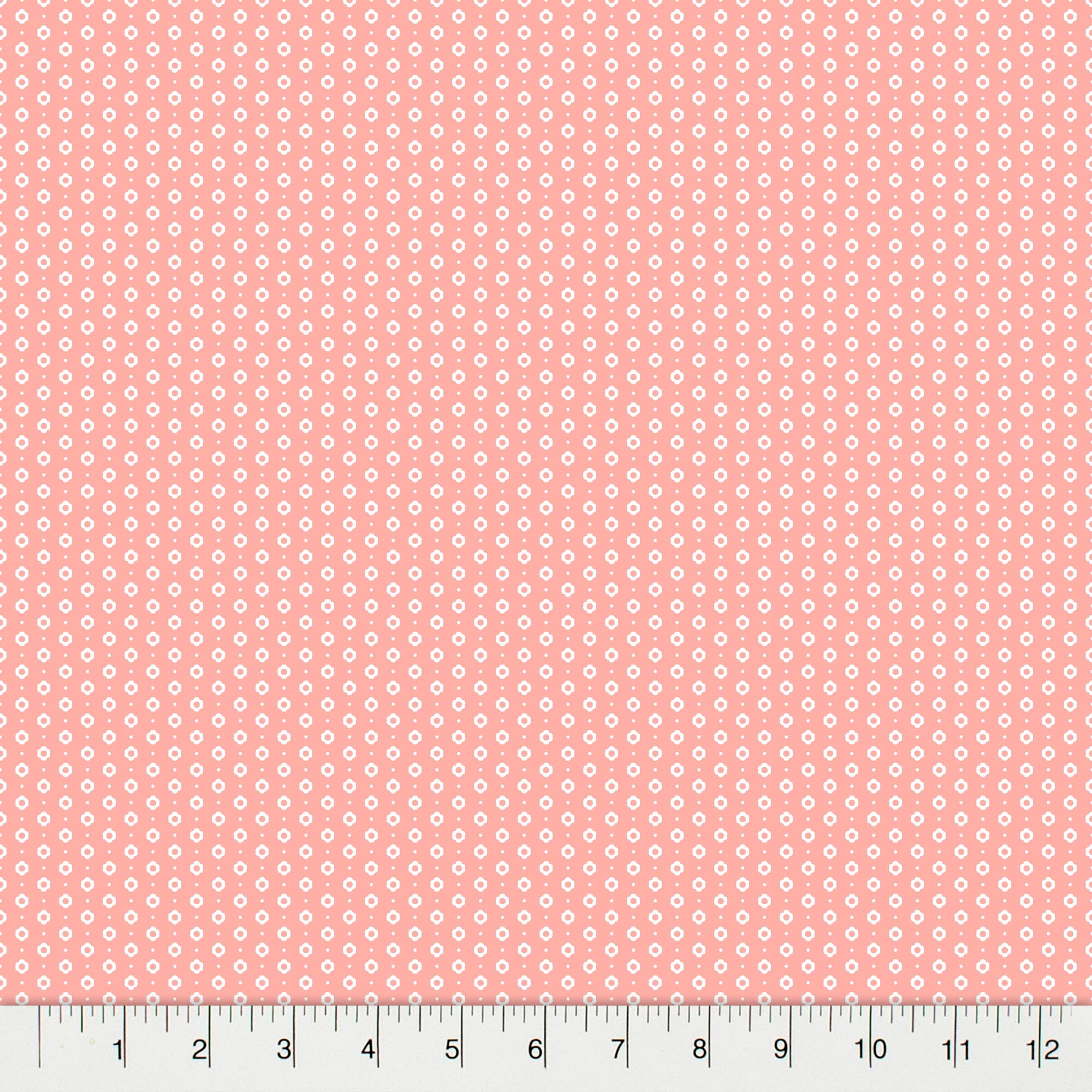 Create It 44" 100% Cotton Ditsy Dots Sewing & Craft Fabric 8 Yard Bolt, Pink