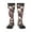 3 Black, variant on Guitar Skull record print thigh-high socks, crafted for both men and women with a stretchy, high-opaque design perfect for daily wear