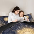 thumbnail image 5 of Manfei Gold Sun Bedding Comforter Set,Retro Rustic Flower Twin Comforter Sets,Boho bohemian Exotic Bedding Set For Teens,Super Cozy Room Decor Reversible,2-Piece, 5 of 8