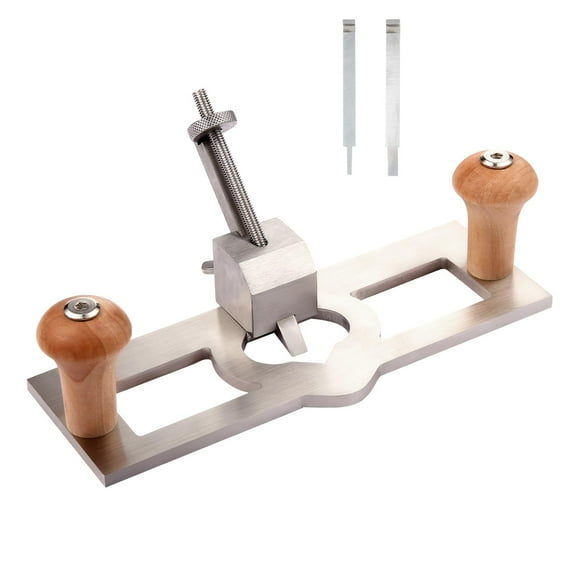 Router Plane Handheld Adjustable Woodcraft Trimming Knife Depth Stop Planer Wood Chamfering Slottinge Woodworking Hand Tool With 2 Blade