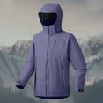 thumbnail image 6 of OHMZYZO Men's Softshell Jacket Lightweight Waterproof Windproof Windbreaker Warm Fleece Lined Raincoat with Hood for Outdoor Hiking, 6 of 9