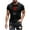 Black, variant on COSFO Floral Men T Shirts Crew Neck Black Casual Short Sleeve Tops Pullover Slim T Shirts