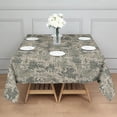 thumbnail image 3 of Beige Green Camo Pixel Pattern Square Tablecloth,Waterproof Square Table Cover,Wipeable Spillproof Washable Table Cover for Home Kitchen Party Decor 60"x60"(152x152cm), 3 of 6