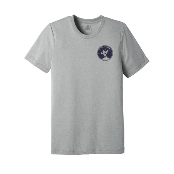 Joshua Tree Water-Based Unisex T-Shirt - Athletic Grey/Navy Logo - S