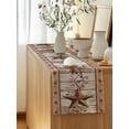 thumbnail image 5 of Table Runner 72 Inches Long for Kitchen Dining, Vintage Texas Star Wooden Dresser Scarf Farmhouse, Dining Table Decorations for Wedding/Parties, Farmhouse Berry Country 18 x 72 In, 5 of 8