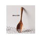 thumbnail image 2 of 2pcs Cuchara De Madera + Tenedor Para Ensalada Cocina Xtellar cafe, 2 of 4