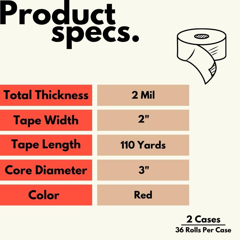 Color packing tape