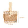 thumbnail image 2 of OUNONA 2Ud Cesta Decorativa De Lino En Khaki Para Uso En Bodas Y Almacenaje Práctico, 2 of 8