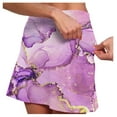 thumbnail image 2 of 2 In 1 Skorts Skirts for Women 2 In 1 High Waisted Tennis Skirt with Built-In Shorts Quick Dry for Athletic Gym Running Shorts with Liner Pockets,Purple,S, 2 of 6