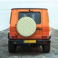 thumbnail image 6 of Sikiie Green Avocado PVC Leather Spare Tire Wheel Cover Spare Tire Cover, for Car Truck SUV Camper Trailer Universal Fit(14-17in)-16 inch, 6 of 6