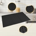 thumbnail image 4 of Unique Bargains Heat Resistant Silicone Fits Under Dish Rack Dish Drying Mat Black, 4 of 6