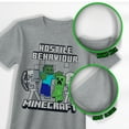 thumbnail image 2 of Minecraft Short Sleeve Graphic T-Shirt Set Creeper Skeleton Zombie 4-Pack (Little & Big Boys), Sizes 4–16, 2 of 11