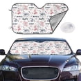 thumbnail image 2 of Haiem Cute Magic Bunny Car Windshield Sun Shade - Blocks UV Rays Sun Visor Protector, Sunshade to Keep Your Vehicle Cool, Universal Fit SUV Van Sedan-, 2 of 7