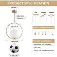 thumbnail image 2 of KCO Lighting Modern Large Globe Pendant Light, Brushed Brass Ceiling Hanging Lighting, Minimalist White Glass Round Pendant Lamp, 2 of 8