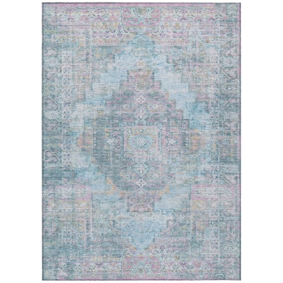 Dalyn Rugs Machine Washable Indoor/Outdoor Chantille ACN2140 Blue 2'6" x 3'10" Rug