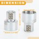 thumbnail image 5 of Wheel Lock Lugnut - Car 066 Anti-theft Screw Nut Removal Key Socket - for BMW MINI COOPER Zinc Plated Alloy Steel Silver Tone - 1 Pc, 5 of 6