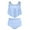 Light Blue bathing suits for women, variant on Wycnly Womens Swimsuits Tummy Control Swimsuit for Women Tummy Control Swimsuit Tankini Swimsuits Summer Beach Solid Pleated Swing High Waist Swimsuits Bathing Suits for Women