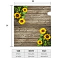 thumbnail image 5 of Sunflower Wood Board Mailbox Covers Vintage Wood Background Mailbox Cover Magnetic Floral Mail Box Covers Garden Outdoor Decor Standard Size 21 x 18 Inchs, 5 of 7