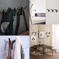 thumbnail image 2 of 4 ganchos para abrigos de pared doble de alta resistencia, ganchos de pared de aleación de zinc macizo, ganchos de puerta para entrada, dormitorio, sala de estar, cocina, tornillos incluidos (negro ma Afortunado Sencillez, 2 of 2