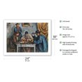 thumbnail image 2 of The Card Players (Les Joueurs de Cartes) - From an Original Color Painting by Paul Cézanne c.1890 - Bamboo Fine Art 290gsm Paper Print (Unframed) 18x24in, 2 of 4