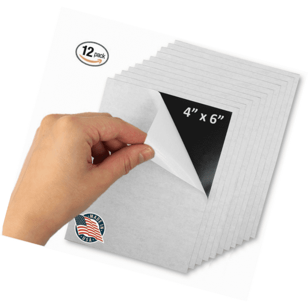 Flexible Adhesive Sheets Paper 4inch x 6inch Peel and Stick