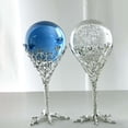 thumbnail image 3 of Packof 2 Crystal Ball Display Stand Esfera Base Rack Artesanía para escritorio en casa Argenta pequeña L Zulema none, 3 of 7