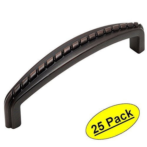 Cosmas 228-96ORB Oil Rubbed Bronze Rope Cabinet Hardware Handle Pull - 3-3/4" Hole Centers - 25 Pack