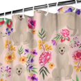 thumbnail image 4 of Waterproof Pioneer Shower Curtain 84x72 Inch Polyester Unique Colorful Floral Shower Curtain for Bathroom Hotel Home Decor with 12 Plastic Hooks, 4 of 5
