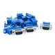 thumbnail image 1 of Conector adaptador de crimpado tipo IDC de 9 pines macho D-SUB DB9 de 10 piezas para cable plano, 1 of 2
