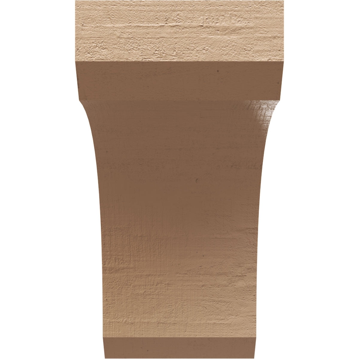 8"W x 16"D x 16"H Classic Legacy Rough Cedar Woodgrain TimberThane Corbel, Primed Tan
