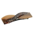 thumbnail image 1 of Pasador grande para el cabello, pasadores de acetato de moda, bandas para el cabello con resorte, cruzados marrón, 1 of 7