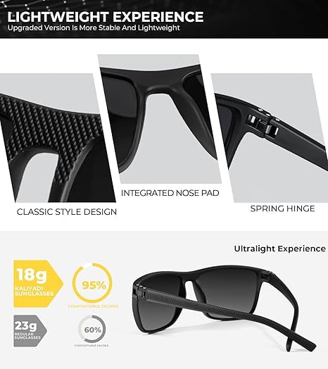 4-Pack Polarized Sunglasses for Men – UV Protection Classic Shades for Driving, Fishing, Golf (Black, Blue, Red, Brown)-dh