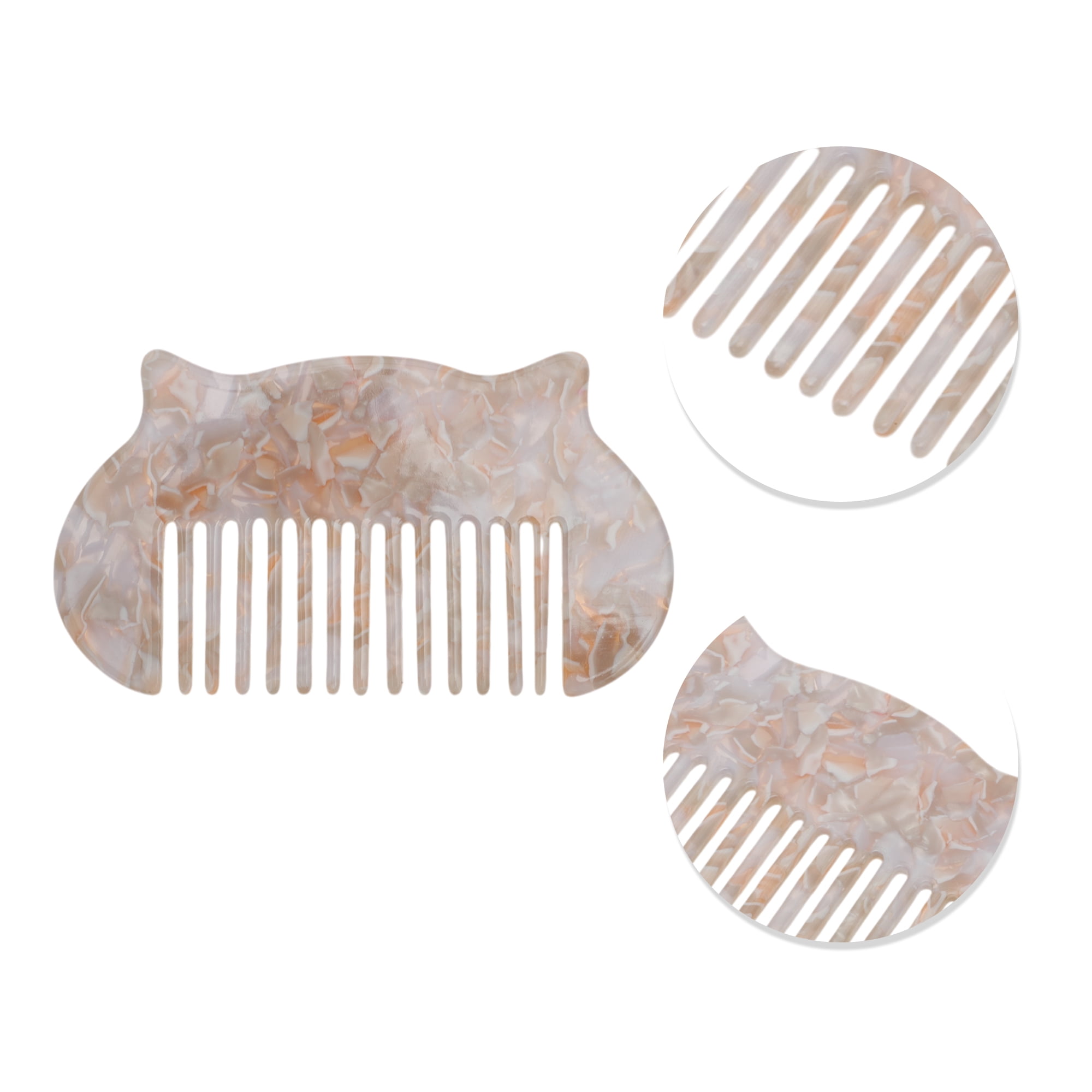 Unique Bargains 1 Pc Durable Cat Hair Comb Designed for All Hair Types Gray, Purple
