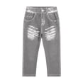 thumbnail image 5 of VBVC Women's Denim-Look Capri Yoga Leggings,Ladies High Waist Stretch Cropped Pants,Summer Butt Lift Workout Trousers For Women,Dark Gray,S-2XL, 5 of 6